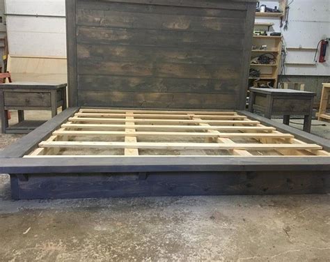 Pallet Bed The Oversized Queen Includes Headboard And Etsy