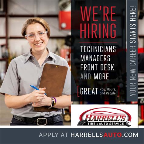 Auto Mechanic Job Employment Harrells Tire And Auto