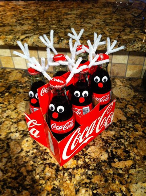 Coke Bottle Reindeer Cute Inexpensive Christmas Gift Idea