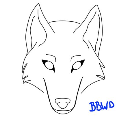 Graceful lines, in varying thicknesses, add energy and style to these designs. Wolf Head LineArt by BlueBloodWolfDemon on DeviantArt
