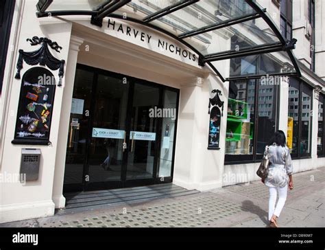 The Harvey Nichols Department Store Knightsbridge London Stock Photo