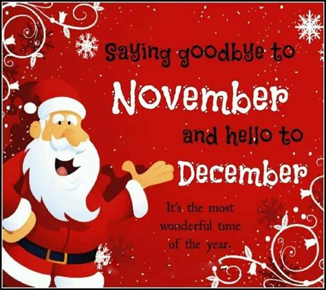 Goodbye November Hello December ☺ Hello November Welcome November