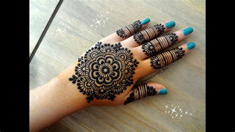 Most Beautiful Easy Simple Henna Mandala Gol Tikki Mehndi Designs For