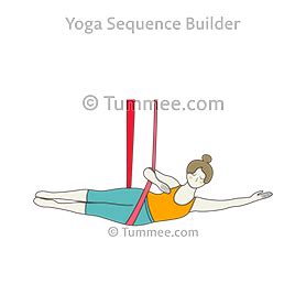 Side Reclining Pose Aerial Yoga (Vishnuasana Aerial) | Aerial yoga, Yoga sequences, Poses