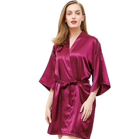 High Quality Silk Satin Plain Bathrobe Shopee Philippines