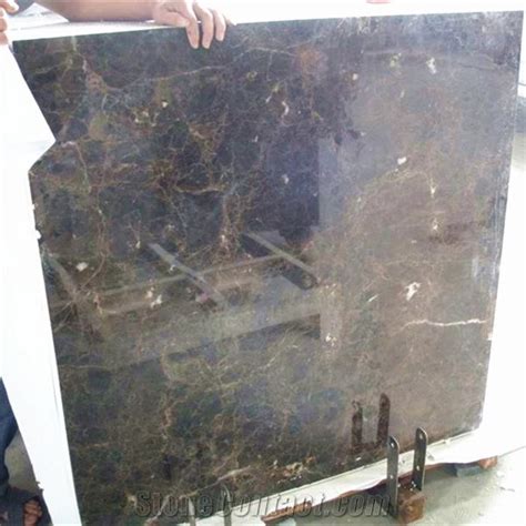 Dark Brown Polished Spanish Emperador Marble Tile 60x60cm From China