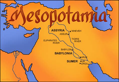 Ancient Mesopotamia Empire Map