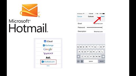 How To Add Hotmail Email To Iphone Ipad Youtube