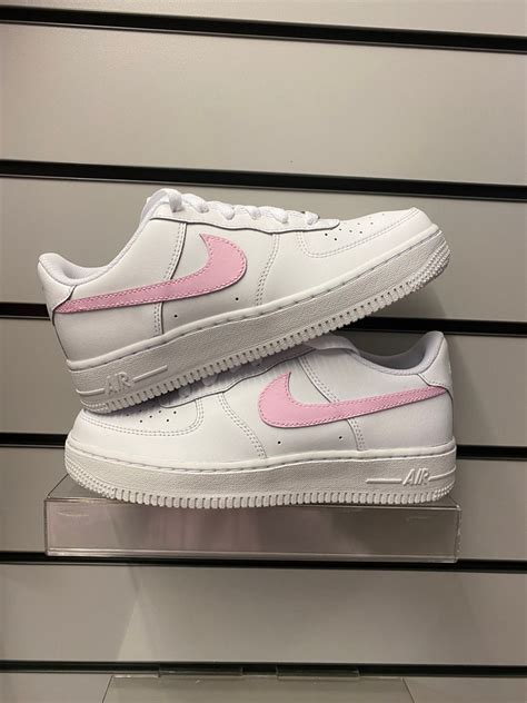 Air Force 1 With Pink Swoosh Airforce Military