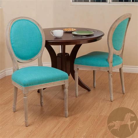Christopher Knight Queen Anne Teal Dining Chairs (Set of 2 ...