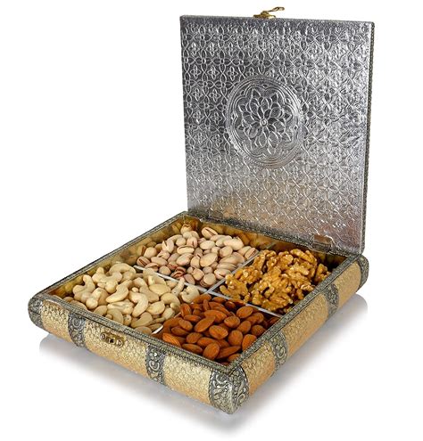 Fruitri Handmade Dry Fruit T Boxes With Dry Fruits 4 Part Mix Dry