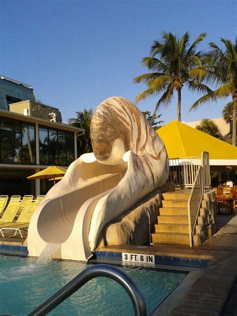 Sanibel Island Sundial Resort Save The Conch Shell Pool Slide