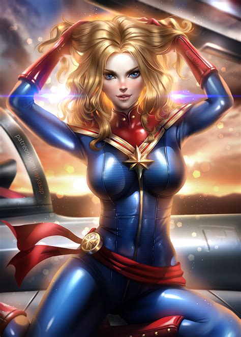 Carol Danvers And Captain Marvel Marvel Drawn By Ayyasap Danbooru
