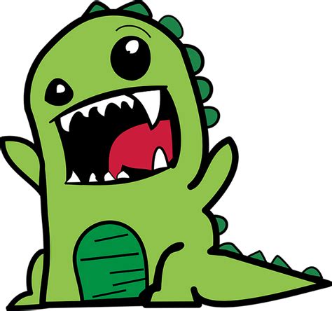 Squish and stretch his goo filled body and watch his inner goo energy light up from within! Free vector graphic: Cartoon, Comic, Dino, Dinosaur - Free ...