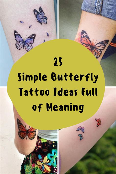 25 Simple Butterfly Tattoo Ideas Full Of Meaning Tattoo Glee