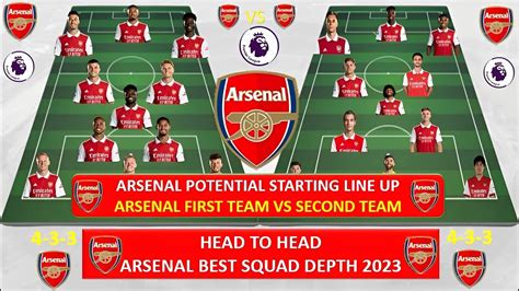 Arsenals First Team Vs Reserve Team 2023 Arsenal Best Starting Line