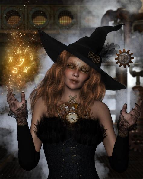Steampunk Witch Digital Art By Suzanne Amberson Fine Art America