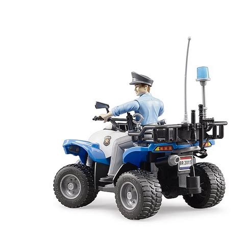 Bruder Bworld Quad Bike With Policeman And Accessories