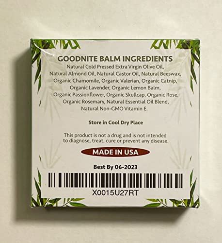 Wild Thera Natural Goodnite Balm Made With Organic Herbs Essential