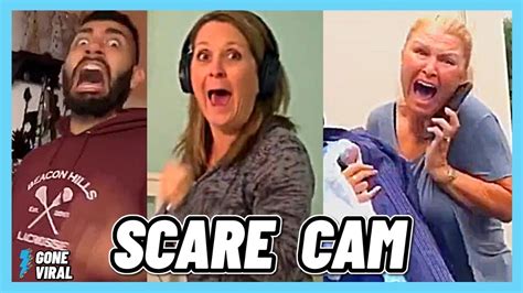 Scare Cam Prank 2021 Scare Cam Best Reactions Scare Pranks Funny Compilation Video Viral