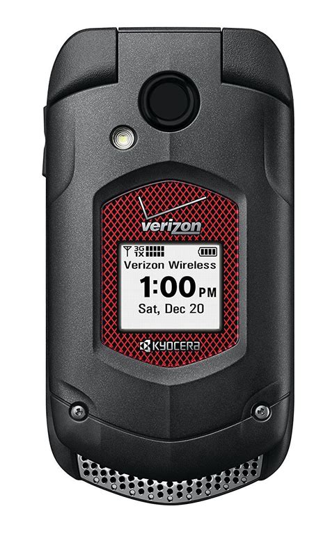 Verizon Kyocera E4520 Duraxv Plus Rugged Non Camera Flip Phone Black