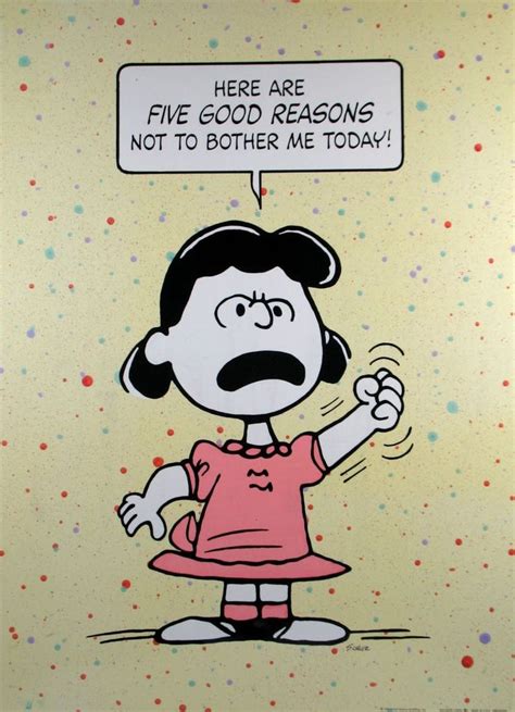 Laminated Wall Poster Angry Lucy Lucy Van Pelt