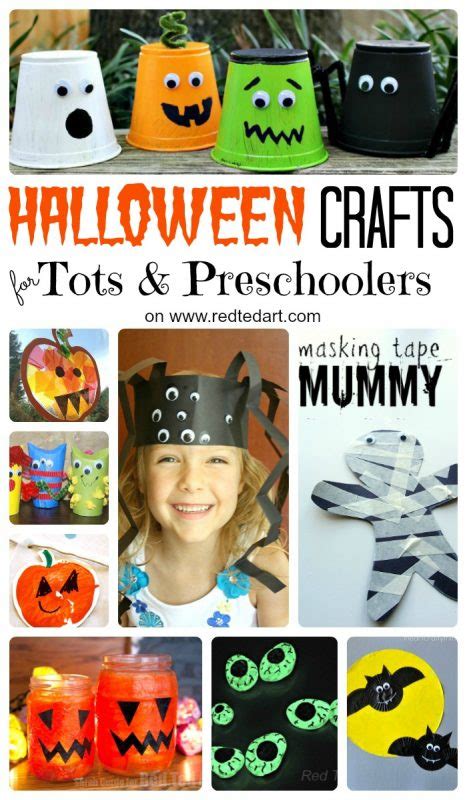 37 Cute And Easy Halloween Crafts For Toddlers And Preschool Red Ted
