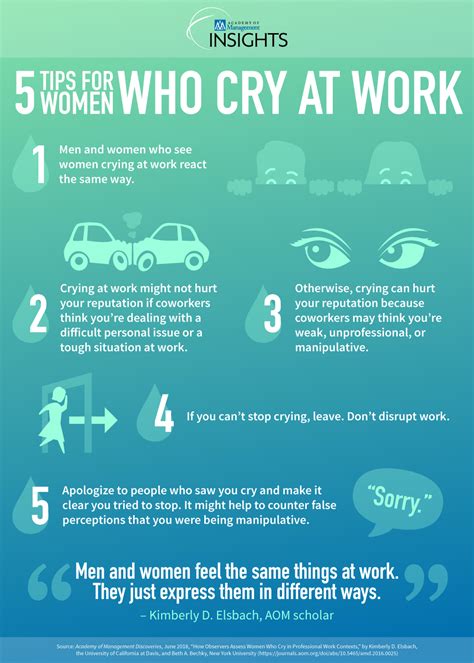 women who cry at work need to know these five things aom insights