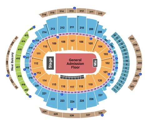 Madison Square Garden Seating Chart And Maps New York