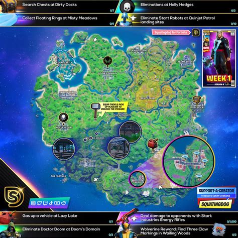 Fortnite Season 4 Week 1 Challenges Guide Cheat Sheet Pro Game Guides