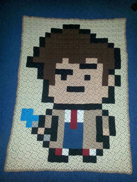 Anniegurumi Crochet Blanket The 10th Doctor Doctor Who Kleed Doctor
