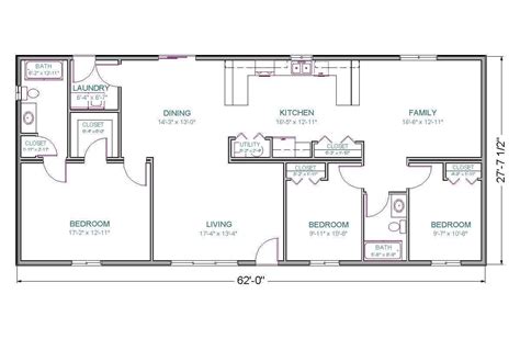 Sq Ft Ranch House Floor Plans Floorplans Click