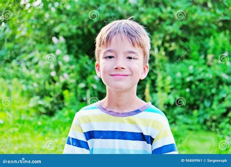 Portrait Of A European Boy Stock Image Image Of Floral 96869961