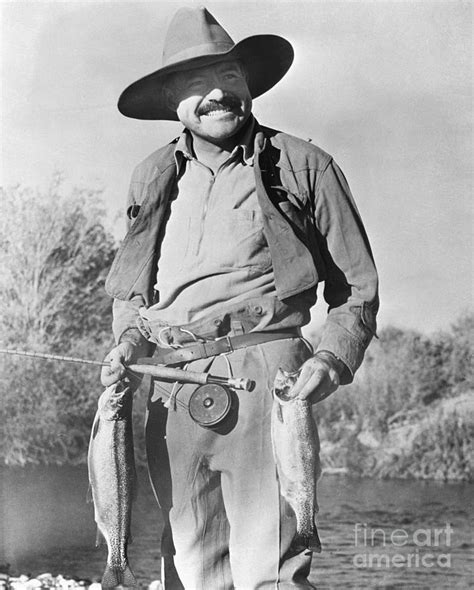 Ernest Hemingway Holding Fish Photograph By Bettmann Pixels