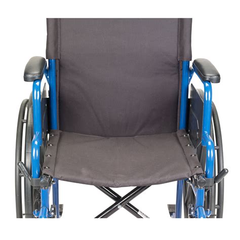 Drive Medical Blue Streak Wheelchair With Swing Away Footrests 20