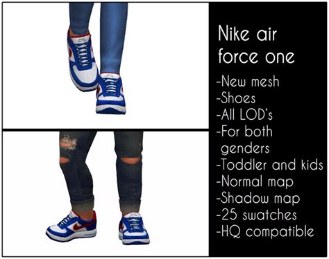 Sims 4 Cc Nike Air Force One For Kids And Toddlers Air Force One