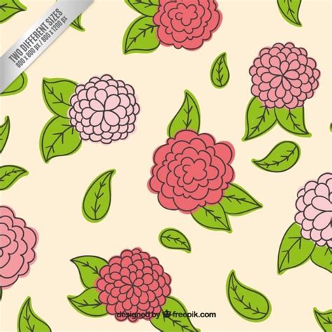 Free Vector Hand Drawn Floral Pattern
