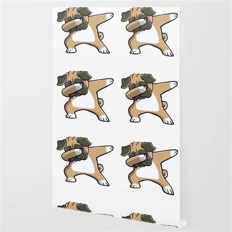 Funny Dabbing Pug Dog Dab Dance Wallpaper By Barktrends Society6