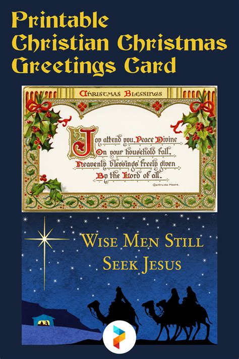 Christian Christmas Greetings Card 10 Free Pdf Printables Printablee