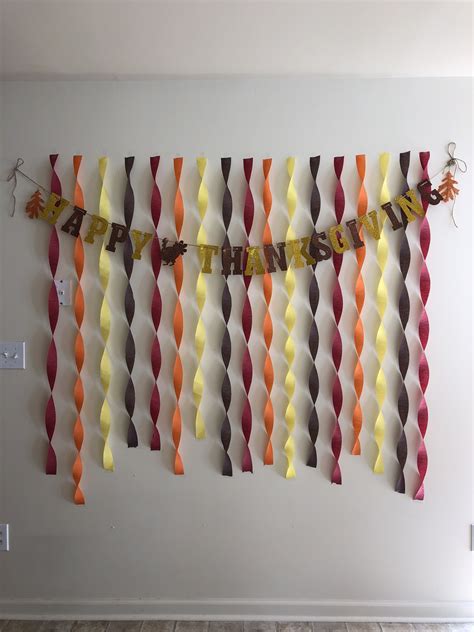Check spelling or type a new query. Creative, DIY, photo backdrop wall for Thanksgiving using streamers | Thanksgiving photos ...