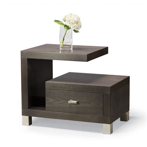 Aosan modern round white nightstand with drawer. Cantilever Night Stand Contemporary, MidCentury Modern ...