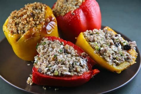 Quinoa And Turkey Stuffed Peppers Mediterranean Livingmediterranean