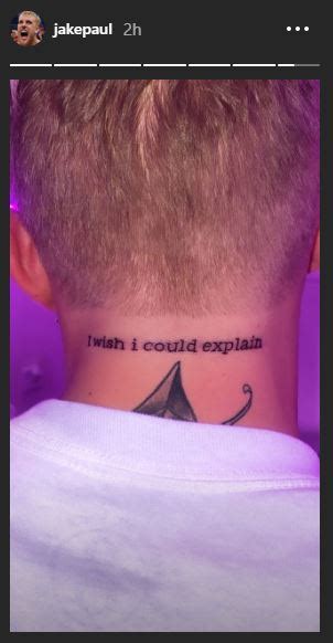 Limited team paul drop out now. Jake Paul Back Tattoo