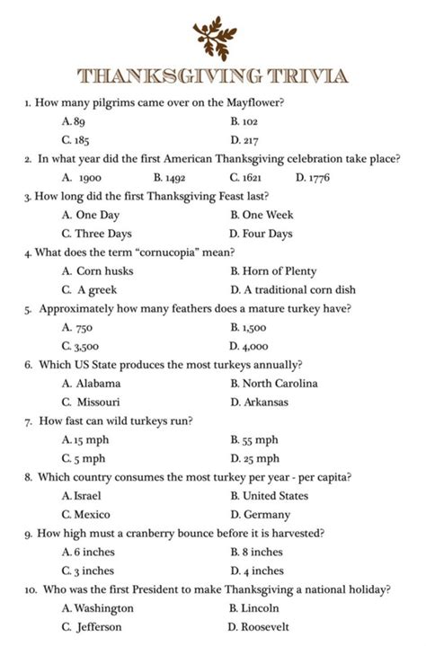 Trivia Questions And Answers 10 Free Pdf Printables Printablee