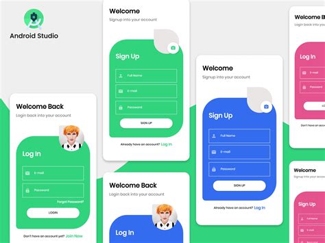 Android Login And Signup Template Uplabs