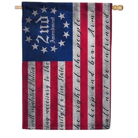 America Forever 2nd Amendment House Flag 28 X 40 Inch Double Sided