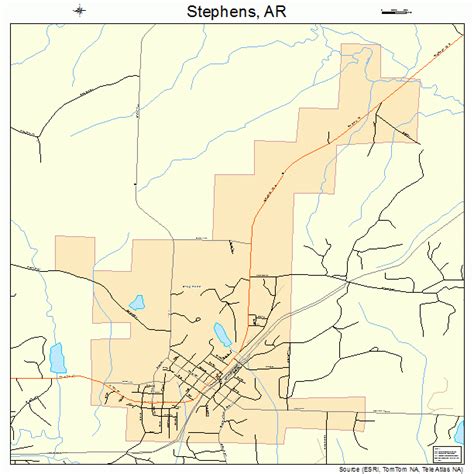 Stephens Arkansas Street Map 0566860