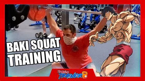 Baki The Grapplers Squat Workout Real Anime Training Youtube
