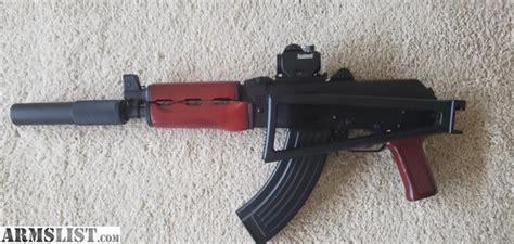 Armslist For Sale M92 Ak47 Krink Rifle Russian Red Wood With Red Dot
