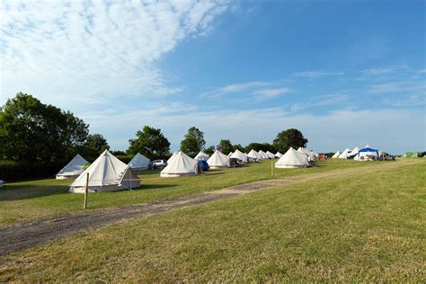 British F Grand Prix Camping Honeybells Luxury Bell Tent Hire